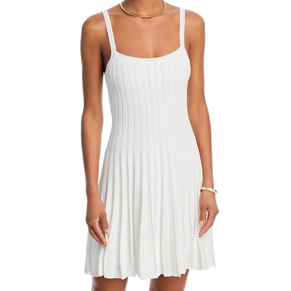 STAUD Dresses & Skirts - STAUD White Textured Mini Dress